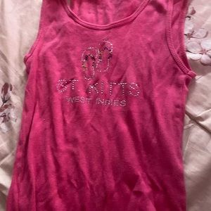 St.Kitts pink Tank top